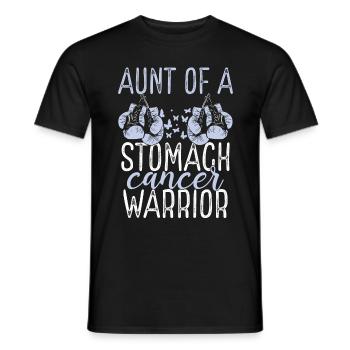 Aunt Stomach Cancer Awareness Niece Nephew - Männer T-Shirt - Schwarz - Vorne - AI Model Male 178 light (178cm)