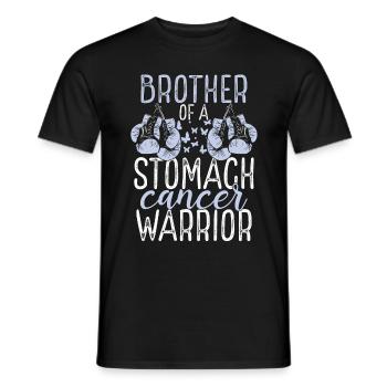Brother Stomach Cancer Awareness Sibling Twin - Männer T-Shirt - Schwarz - Vorne - AI Model Male 178 light (178cm)