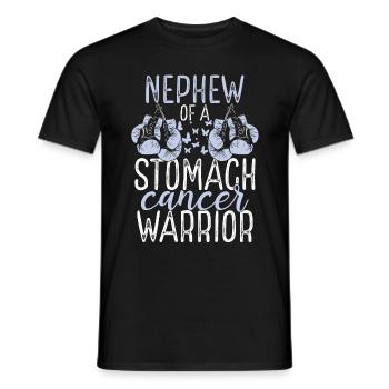 Nephew Stomach Cancer Awareness Aunt Uncle - Männer T-Shirt - Schwarz - Vorne - AI Model Male 178 light (178cm)