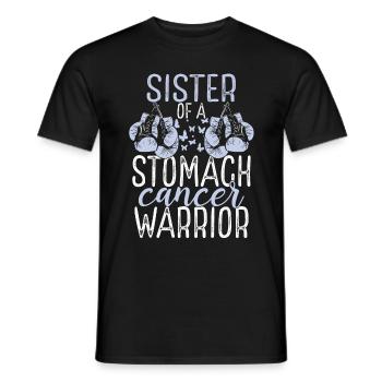 Sister Stomach Cancer Awareness Sibling Twin - Männer T-Shirt - Schwarz - Vorne - AI Model Male 178 light (178cm)