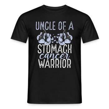 Uncle Stomach Cancer Awareness Niece Nephew - Männer T-Shirt - Schwarz - Vorne - AI Model Male 178 light (178cm)