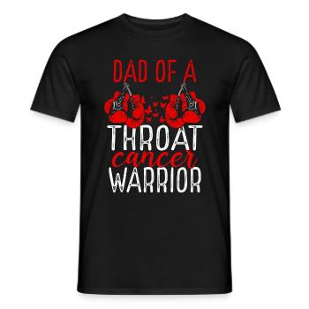 Dad Throat Cancer Awareness Fathers Day Papa - Männer T-Shirt - Schwarz - Vorne - AI Model Male 178 light (178cm)