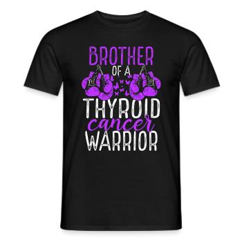 Frère Sensibilisation au cancer de la thyroïde Frère jumeau - T-shirt homme - noir - Devant - AI Model Male 178 light (178cm)
