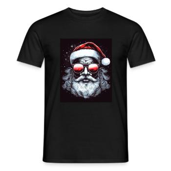 Weihnachten Neon Bodybuilding Sonnenbrille Muskeln - Männer T-Shirt - Schwarz - Vorne - AI Model Male 178 light (178cm)