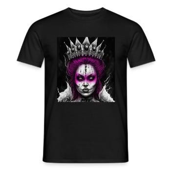 Evil Old Woman Horror Gothic Horror Witch Abstract - Men's T-Shirt - black - Front - AI Model Male 178 light (178cm)