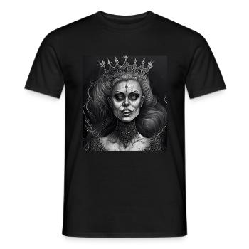 Evil Old Woman Horror Gothic Horror Witch Abstract - Men's T-Shirt - black - Front - AI Model Male 178 light (178cm)