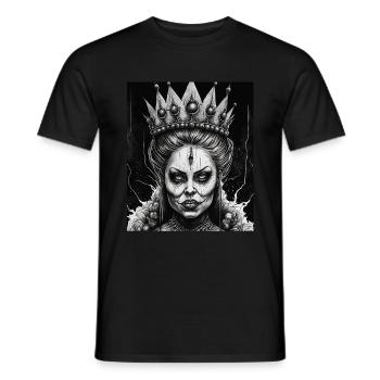 Evil Old Woman Horror Gothic Horror Witch Abstract - Men's T-Shirt - black - Front - AI Model Male 178 light (178cm)