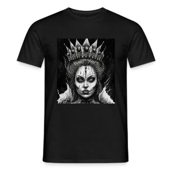 Evil Old Woman Horror Gothic Horror Witch Abstract - Men's T-Shirt - black - Front - AI Model Male 178 light (178cm)