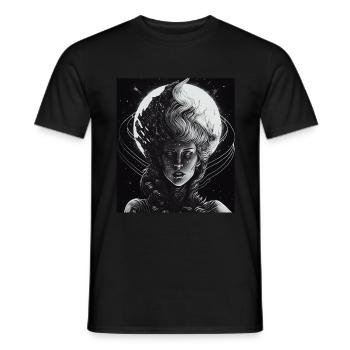 Evil Old Woman Horror Gothic Horror Witch Abstract - Men's T-Shirt - black - Front - AI Model Male 178 light (178cm)