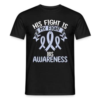 Syndrome du côlon irritable Son combat est mon combat - T-shirt homme - noir - Devant - AI Model Male 178 light (178cm)