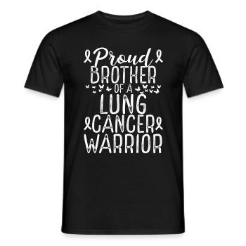 Lung Cancer Awareness Movement for Brother Ribbon - Männer T-Shirt - Schwarz - Vorne - AI Model Male 178 light (178cm)