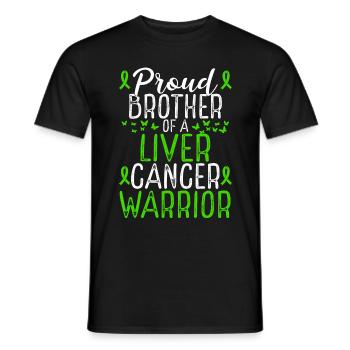 Liver Cancer Awareness Movement for Brother Ribbon - Männer T-Shirt - Schwarz - Vorne - AI Model Male 178 light (178cm)
