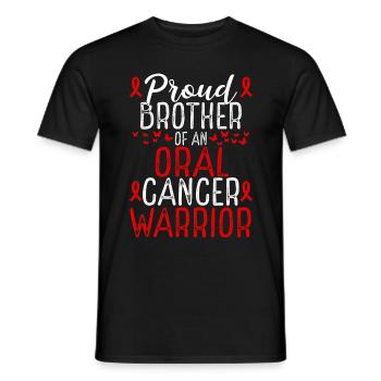 Oral Cancer Awareness Movement for Brother Ribbon - Männer T-Shirt - Schwarz - Vorne - AI Model Male 178 light (178cm)