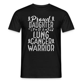 Lung Cancer Awareness Movement for Daughter Ribbon - Männer T-Shirt - Schwarz - Vorne - AI Model Male 178 light (178cm)