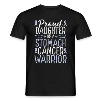 Stomach Cancer Awareness Movement Daughter Ribbon - Männer T-Shirt - Schwarz - Vorne - AI Model Male 178 light (178cm)