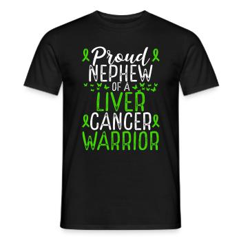 Liver Cancer Awareness Movement for Nephew Ribbon - Männer T-Shirt - Schwarz - Vorne - AI Model Male 178 light (178cm)