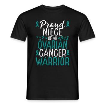 Ovarian Cancer Awareness Movement for Niece Ribbon - Männer T-Shirt - Schwarz - Vorne - AI Model Male 178 light (178cm)