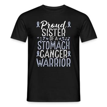 Stomach Cancer Awareness Movement Sister Ribbon - Männer T-Shirt - Schwarz - Vorne - AI Model Male 178 light (178cm)