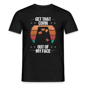 Cornhole Player Team Tosser Cornament Tossing - Men's T-Shirt - black - Front - AI Model Male 178 light (178cm)