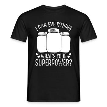 Homesteading I can everything Canning Season Food - Männer T-Shirt - Schwarz - Vorne - AI Model Male 178 light (178cm)