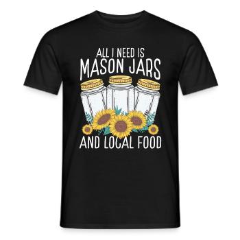 Homesteading Local Food Canning Season Canner - Männer T-Shirt - Schwarz - Vorne - AI Model Male 178 light (178cm)