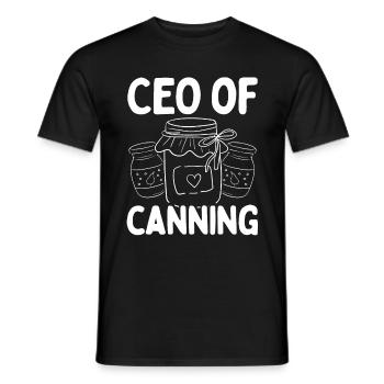 Canning Season Food Perservation Canner Homestead - Männer T-Shirt - Schwarz - Vorne - AI Model Male 178 light (178cm)
