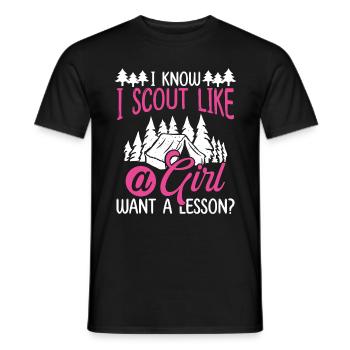 Scoutisme Je fais du scoutisme comme un club de chefs scouts - T-shirt homme - noir - Devant - AI Model Male 178 light (178cm)