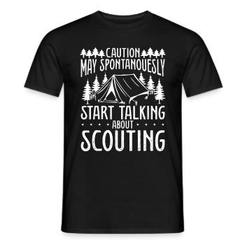 Club Scouting Start talking Scouting Scout Leader - Männer T-Shirt - Schwarz - Vorne - AI Model Male 178 light (178cm)