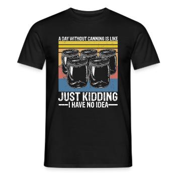 Homestead Canning Season I have no Idea Food - Männer T-Shirt - Schwarz - Vorne - AI Model Male 178 light (178cm)