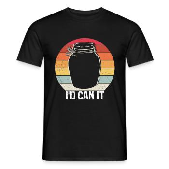 Homesteading Canning Season Id can it FoodHomestea - Männer T-Shirt - Schwarz - Vorne - AI Model Male 178 light (178cm)