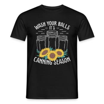 Homesteading Lavez vos boules pendant la saison de mise en conserveHom - T-shirt homme - noir - Devant - AI Model Male 178 light (178cm)