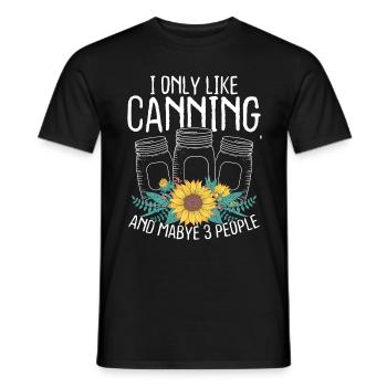 Homesteading I only like Canning maybe 3 People - Männer T-Shirt - Schwarz - Vorne - AI Model Male 178 light (178cm)