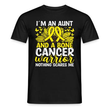 Cancer des os Mois du ruban Mouvement Tante - T-shirt homme - noir - Devant - AI Model Male 178 light (178cm)