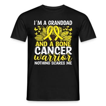 Bone Cancer Ribbon Month Grandpa Granddad - Männer T-Shirt - Schwarz - Vorne - AI Model Male 178 light (178cm)