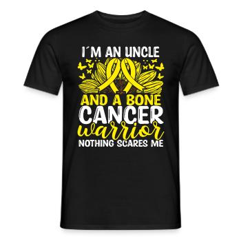 Cancer des os Mois du ruban Mouvement Oncle - T-shirt homme - noir - Devant - AI Model Male 178 light (178cm)