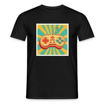 Every Now And Then I Leave My Room Gamer Gaming - Männer T-Shirt - Schwarz - Vorne - AI Model Male 178 light (178cm)