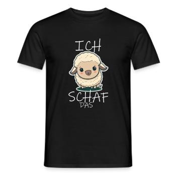 Komme Was Wolle Ich Schaf Das Depression Schäfchen - Männer T-Shirt - Schwarz - Vorne - AI Model Male 178 light (178cm)