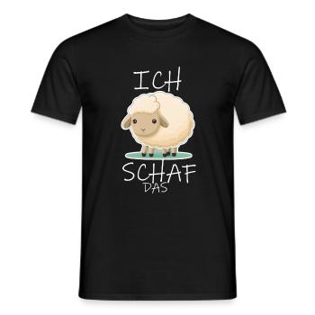 Komme Was Wolle Ich Schaf Das Depression Schäfchen - Männer T-Shirt - Schwarz - Vorne - AI Model Male 178 light (178cm)