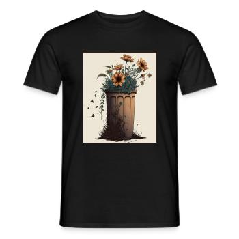 Ordures Plantes Pollution Environnement Climat - T-shirt homme - noir - Devant - AI Model Male 178 light (178cm)