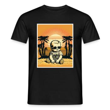Whats up Beaches Strand Sommer Urlaub Feiern - Männer T-Shirt - Schwarz - Vorne - AI Model Male 178 light (178cm)