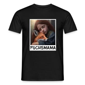Fuchs Fuchsmama Fuchsliebe Natur Wald Mädchen - Männer T-Shirt - Schwarz - Vorne - AI Model Male 178 light (178cm)