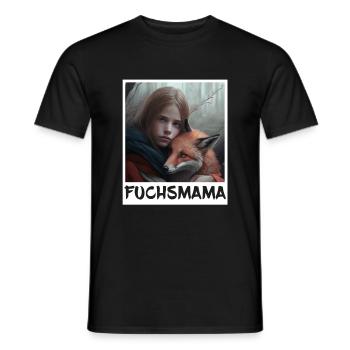 Fuchs Fuchsmama Fuchsliebe Natur Wald Mädchen - Männer T-Shirt - Schwarz - Vorne - AI Model Male 178 light (178cm)