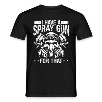 Painting I have a Spray Gun for that Car Painter - Men's T-Shirt - black - Front - AI Model Male 178 light (178cm)
