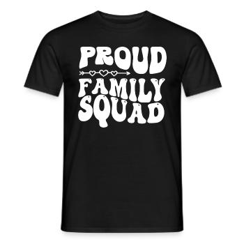 La fière escouade familiale - T-shirt homme - noir - Devant - AI Model Male 178 light (178cm)