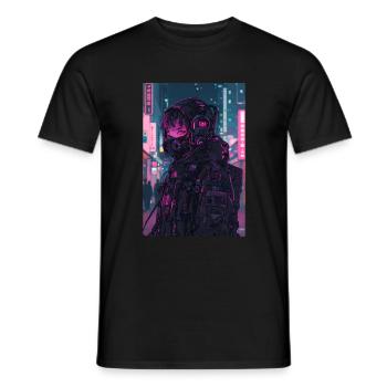 Horror Anime Manga Japan Japanese Creepy Kawaii - Men's T-Shirt - black - Front - AI Model Male 178 light (178cm)