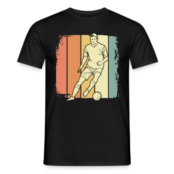 Fußballer - Männer T-Shirt - Schwarz - Vorne - AI Model Male 178 light (178cm)