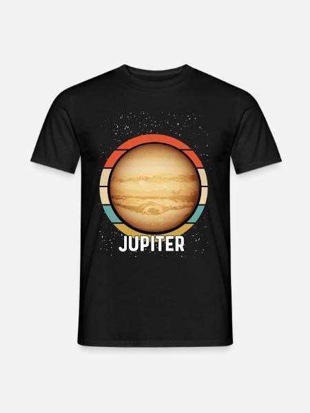 Planet Jupiter - Men's T-Shirt - black