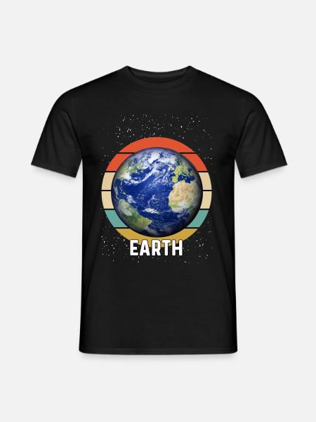 earth - Men's T-Shirt - black