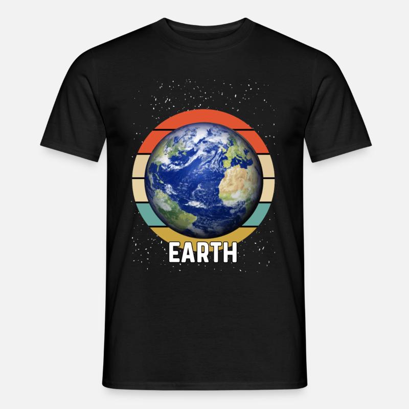 Erde - Männer T-Shirt - Schwarz