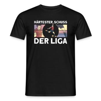 Lustiges Fußball Kreisliga T-Shirt - Männer T-Shirt - Schwarz - Vorne - AI Model Male 178 light (178cm)